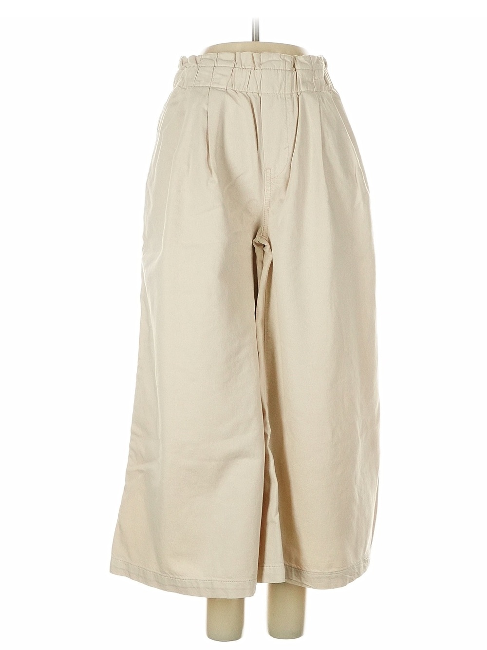 Pilcro Cream Elastic-Waist Casual Pants